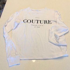 Long sleeve white top